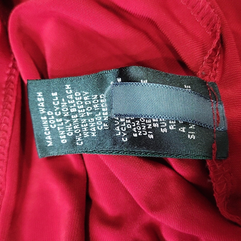 EUC Stunning Lauren Ralph Lauren women's red pleated evening party dress, 16 - Picture 11 of 11